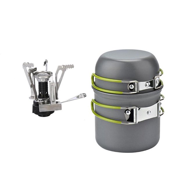 Kits de Desorden de Utensilios de Cocina Al Aire Libre de Aluminio Que Excursión Campamento Duradero de de de Comida Baoblaze Kits de desorden para utensilios de cocina al aire libre