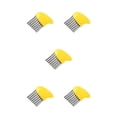 thumbnail image 2 of Guardoinrt Creative kitchen multi-function cut potato silk wave knife wolf potato cut corrugated potato chip cutter vegetable acacia yellow 5Set, 2 of 6