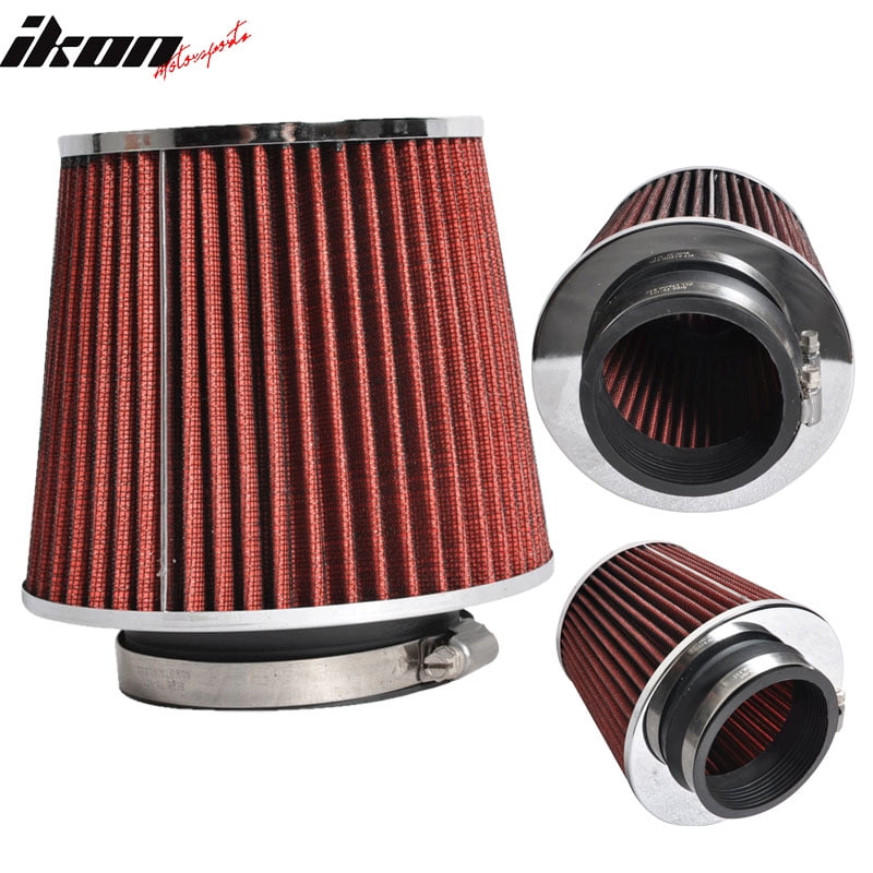 3.5/" BLUE Narrow High Flow Cold Air Intake Cone Replacement Dry Filter