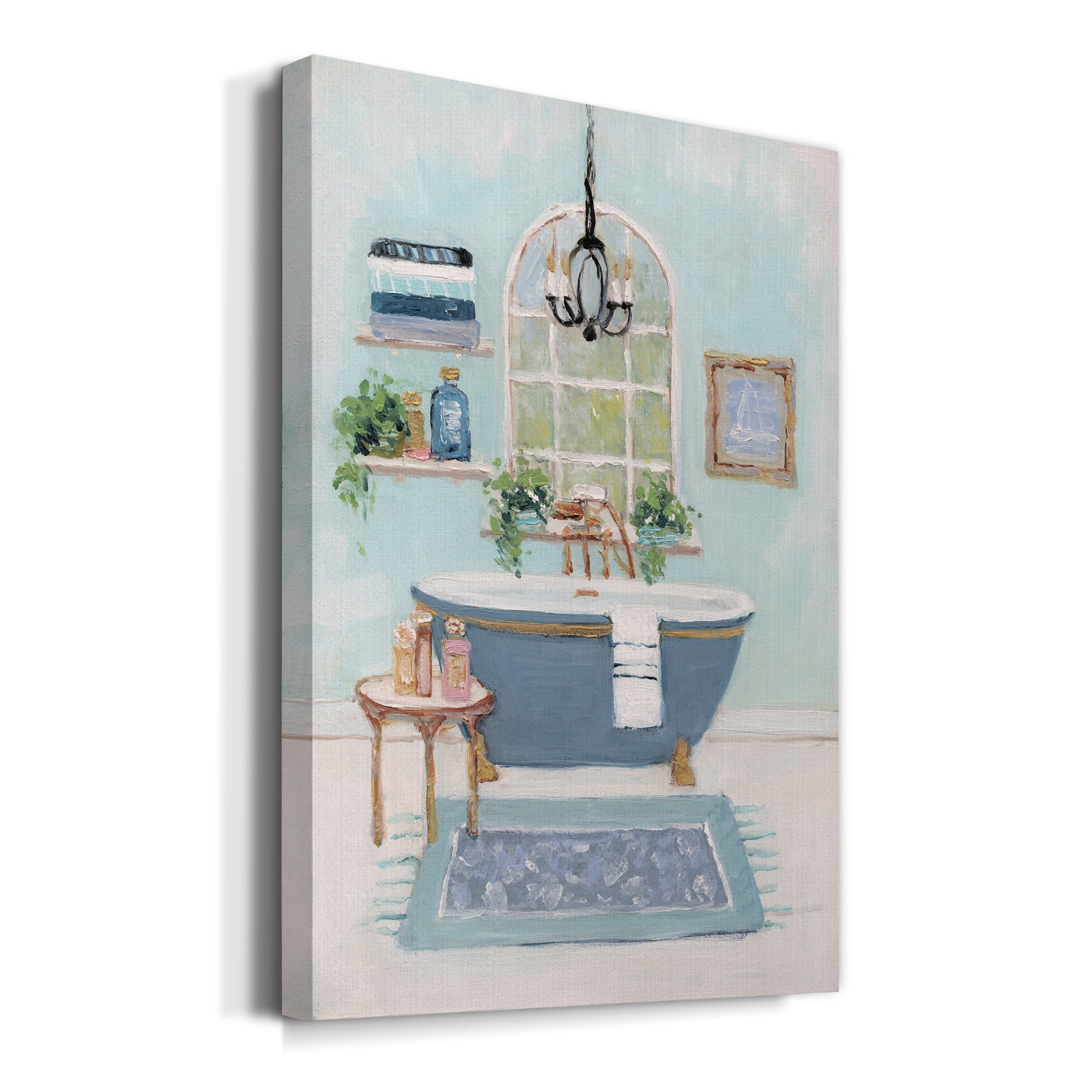 Blue Bath I Premium Gallery Wrapped Canvas - Ready to Hang - 18 x 27