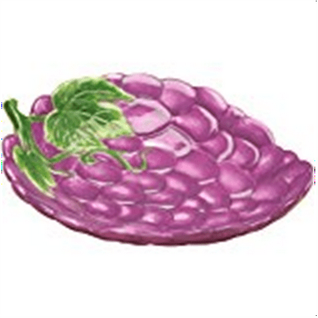 Grapes Dish Collectible Fruit Ceramic Glass Kitchen Platter Plate