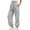 #05 Gray 【Mix, Match & Rotate: Stock Up on Daily Colors】, variant on Women's Solid High Waist Wide Leg Sweatpants with Deep Side Pockets, Elastic Ribbed Cuff Breathable Long Casual Pants for Errands Travel Light | TruHer,Beige L