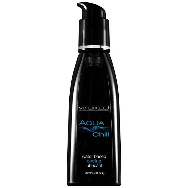 Wicked Aqua Water Based Personal Lubricant, Cooling, 4 oz