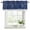 Blue, variant on 2 Pack Red Christmas Valances for Windows Bedroom Living Room Window Treatments, Snowflake Winter Xmas Ball Rod Pocket Valance Drapes Short Kitchen Curtains Over Sink 42"x12"