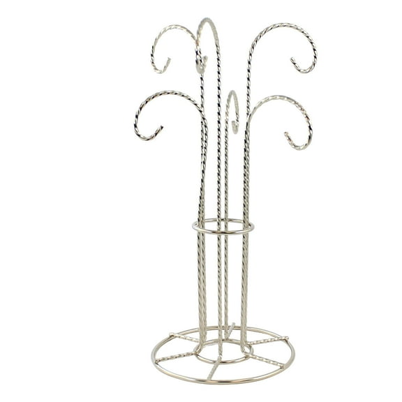 Bards Brand 12.00In Six Arm Ornament Stand., Metal, Twisted Wire Bb473s