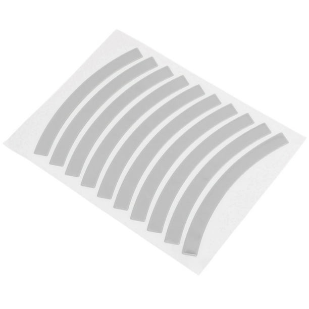 Calcomanías Reflectantes de Bicicleta de Equilibrio para Ni?os Calcomanías Adhesivas de Rueda de Llanta de Bicicleta para Ni?os Decoración para Llantas de Bicicleta(13*12*1cm-Blanco plateado) Amonsee No