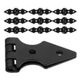 thumbnail image 1 of HEALEEP 10pcs Garden Gate Hinge Iron Black for Outdoor Installation and Use, 1 of 8