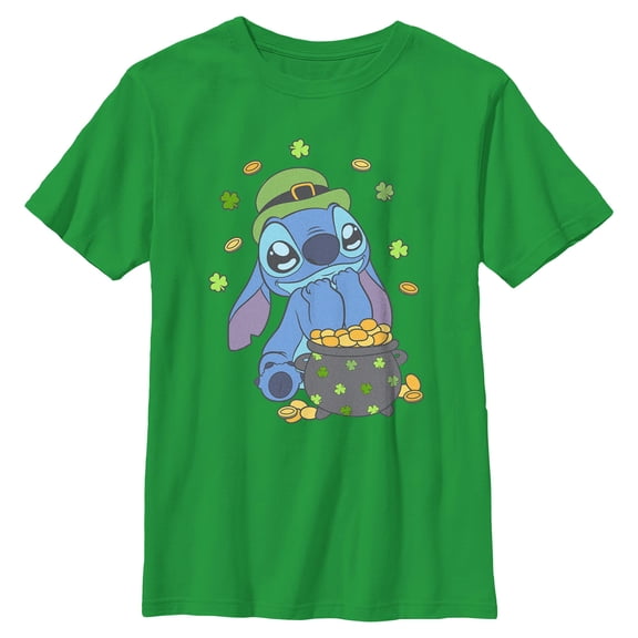 Boys Lilo & Stitch Strike Gold Stitch T Shirt