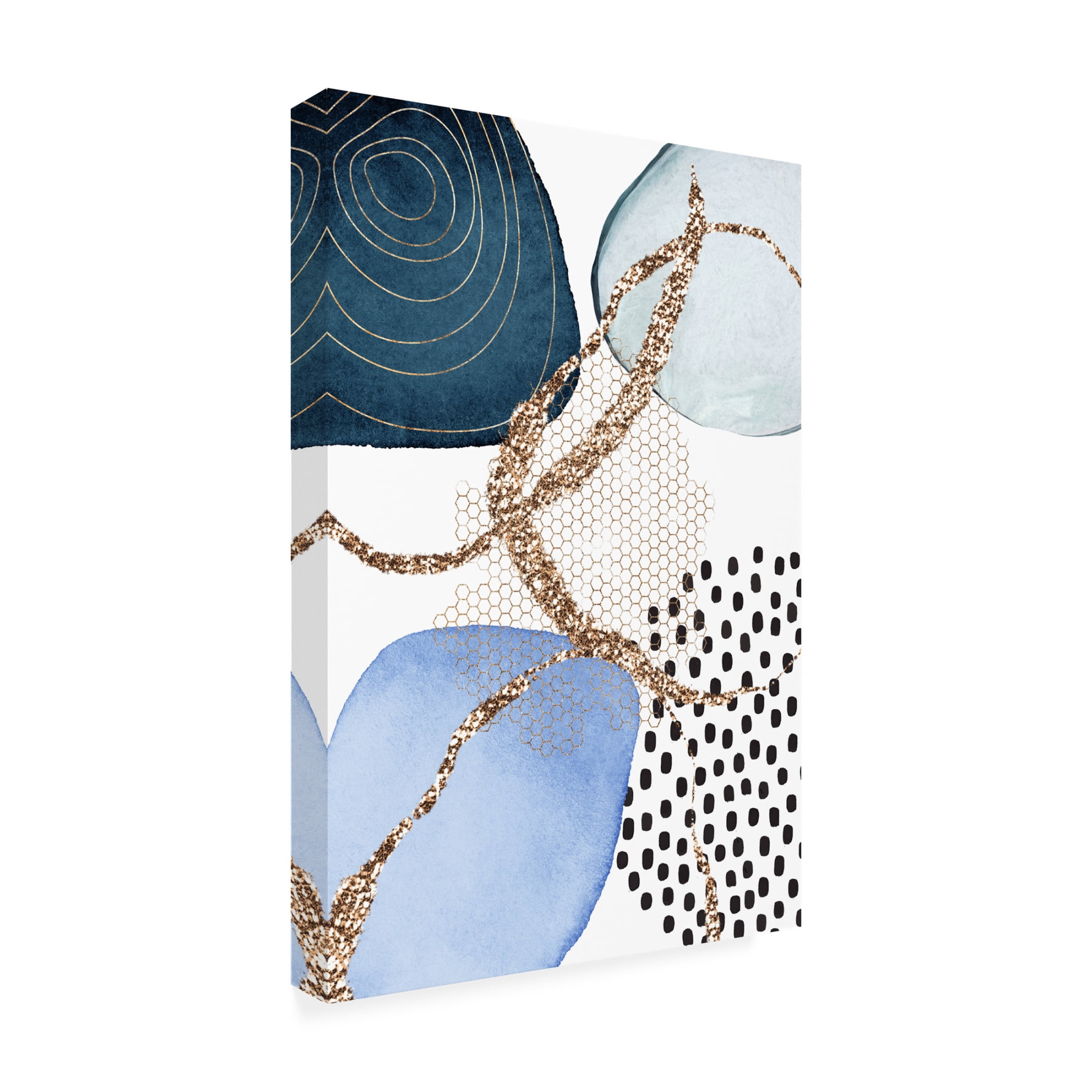 Trademark Fine Art Sally Ann Moss Aesthetic Blues 2 Canvas Wall Art