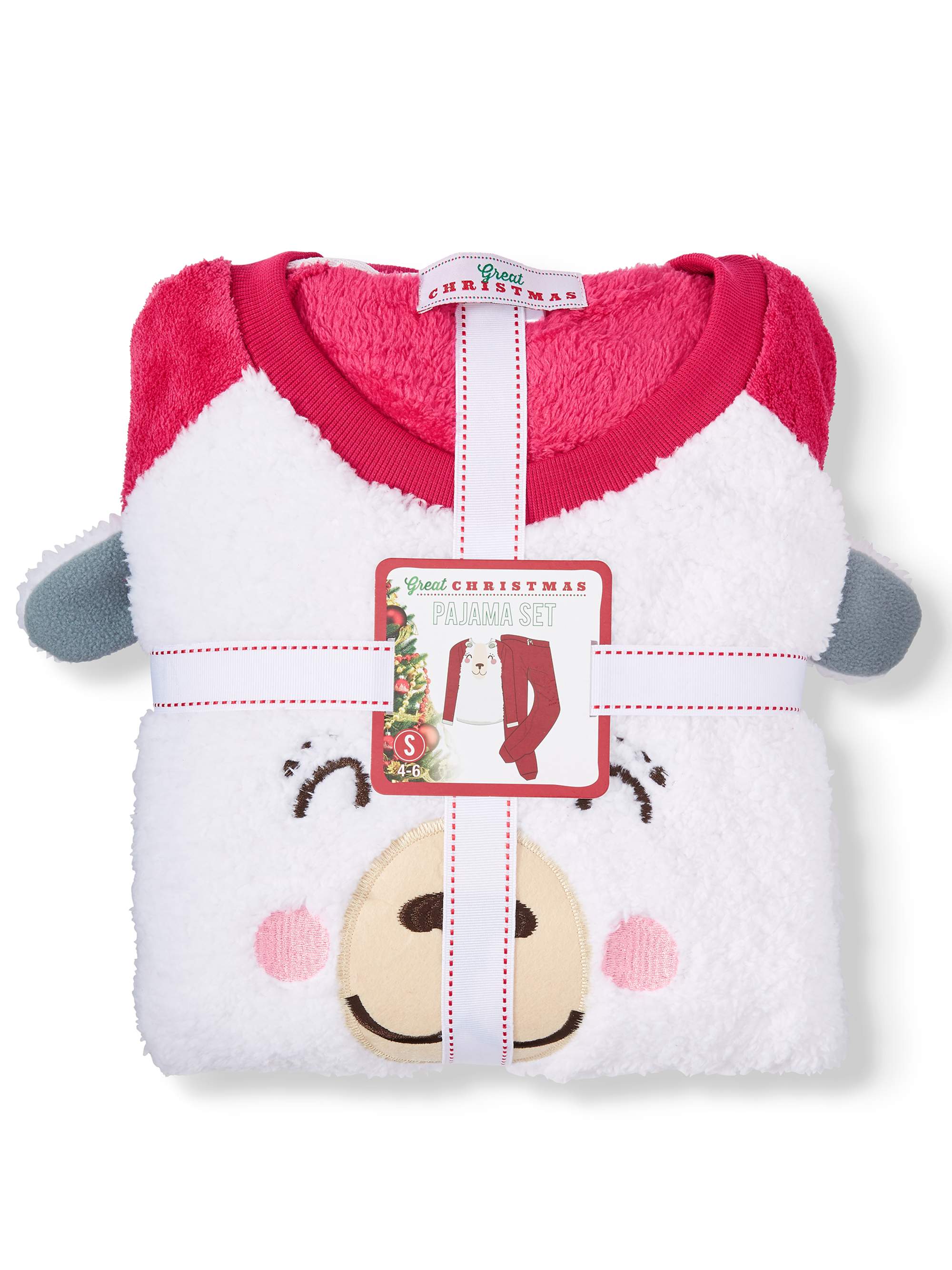 Great Christmas Women's Super Plush Christmas Holiday Pajama Set With Embroidered Character - image 3 of 3