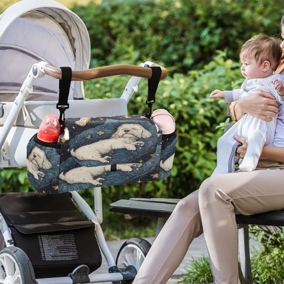 DIXRUYEE Stroller Organizer Dreamy Dog Printed
