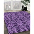 thumbnail image 3 of Ahgly Company Machine Washable Indoor Rectangle Transitional Purple Area Rugs, 5' x 7', 3 of 7