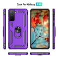 thumbnail image 4 of Funda para Teléfono Androgate Galaxy S21+ 5G con Anillo Militar Morado, 4 of 7