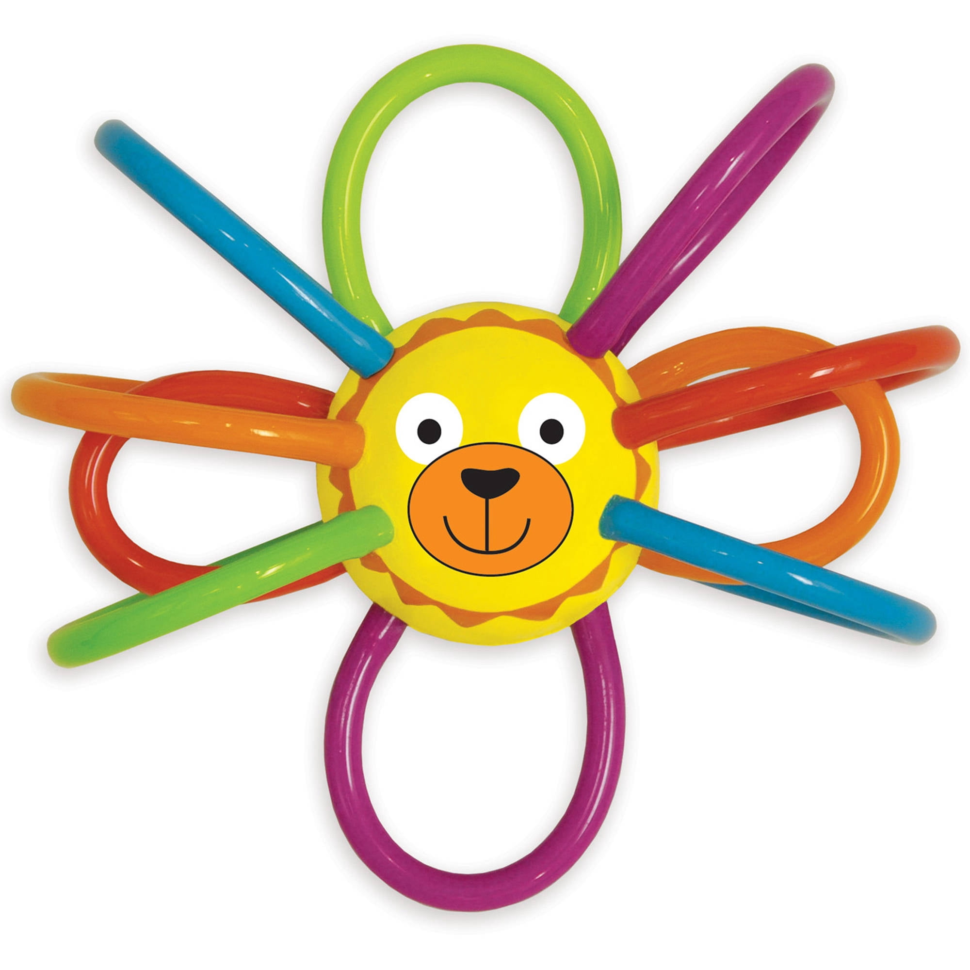 manhattan toy atom rattle & teether grasping activity baby toy
