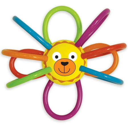 Manhattan Toy Zoo Winkels Lion Teether and Rattle Baby Toy
