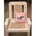 thumbnail image 2 of Carolines Treasures BB7875PW1818 Chinchilla Pink Check Fabric Decorative Pillow, 18 x 18 in., 2 of 2