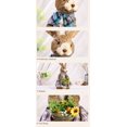thumbnail image 3 of Honganda Desktop Decor, Flower Rabbit Ornaments Handicraft Simulation Doll, 3 of 6