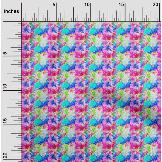 oneOone Rayon Multicolor Fabric Tie Dye Sewing Craft Projects Fabric Prints By Yard 56 Inch Wide-164