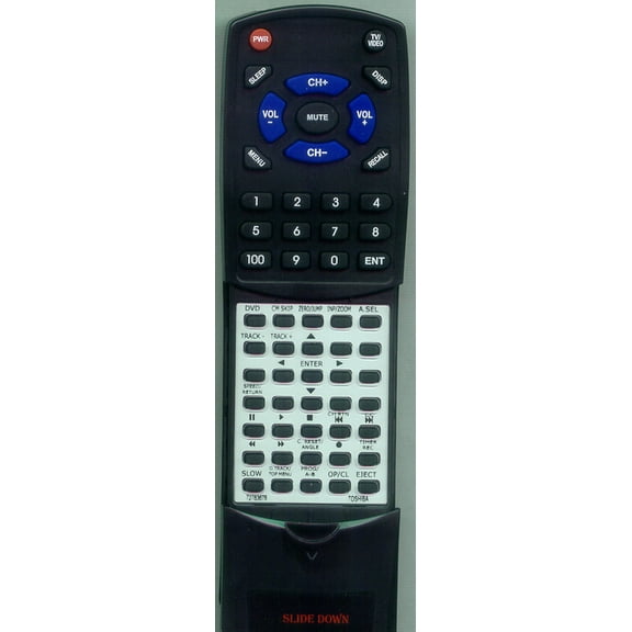 Replacement Remote for TOSHIBA 72783678, RT72783678, WC-SB2, WCSB2, MW20F12, MW14F52, MW24F12, 076D0KH060