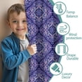 thumbnail image 3 of Blackout Kids Curtains,Purple Ethnic Geometric Pattern Childrens Insulated Curtains Set Of 2,Bedroom Essentials,Toddler Room Decor 52x84in(132x213cm), 3 of 5