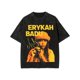 thumbnail image 1 of Men's Erykah Badu Pattern T-Shirt - Vintage Washed Cotton Short Sleeve T-Shirt, Featuring Bold 'Erykah Badu' Print, Loose Casual , Suitable For Casual Wear, Everyday Fashion | Artistic Design, 1 of 6