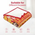 thumbnail image 5 of Red Kingdom Throw Blanket, Super Cozy Football Style Blanket Gifts for Men Women Fans, Football Team Travel Blanket for Sofa Bed Chair 60"x50", 5 of 6