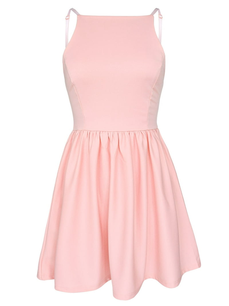 knee length dresses for ladies Pink Tulle Short Dress main image 0