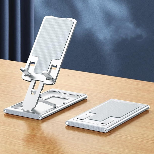 Soporte de tableta de teléfono móvil de Metal ajustable portátil soporte de teléfono de almacenamiento plegable soporte de tableta telescópica