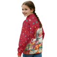 thumbnail image 3 of Xoenoiee Santa Claus Gift Star Print Half Zip Pullover for Girls Teens Christmas Long Sleeve Sweatshirts Quarter Zipper Fall Winter Outfits Clothes 2025，Size 5-6 Years, 3 of 7