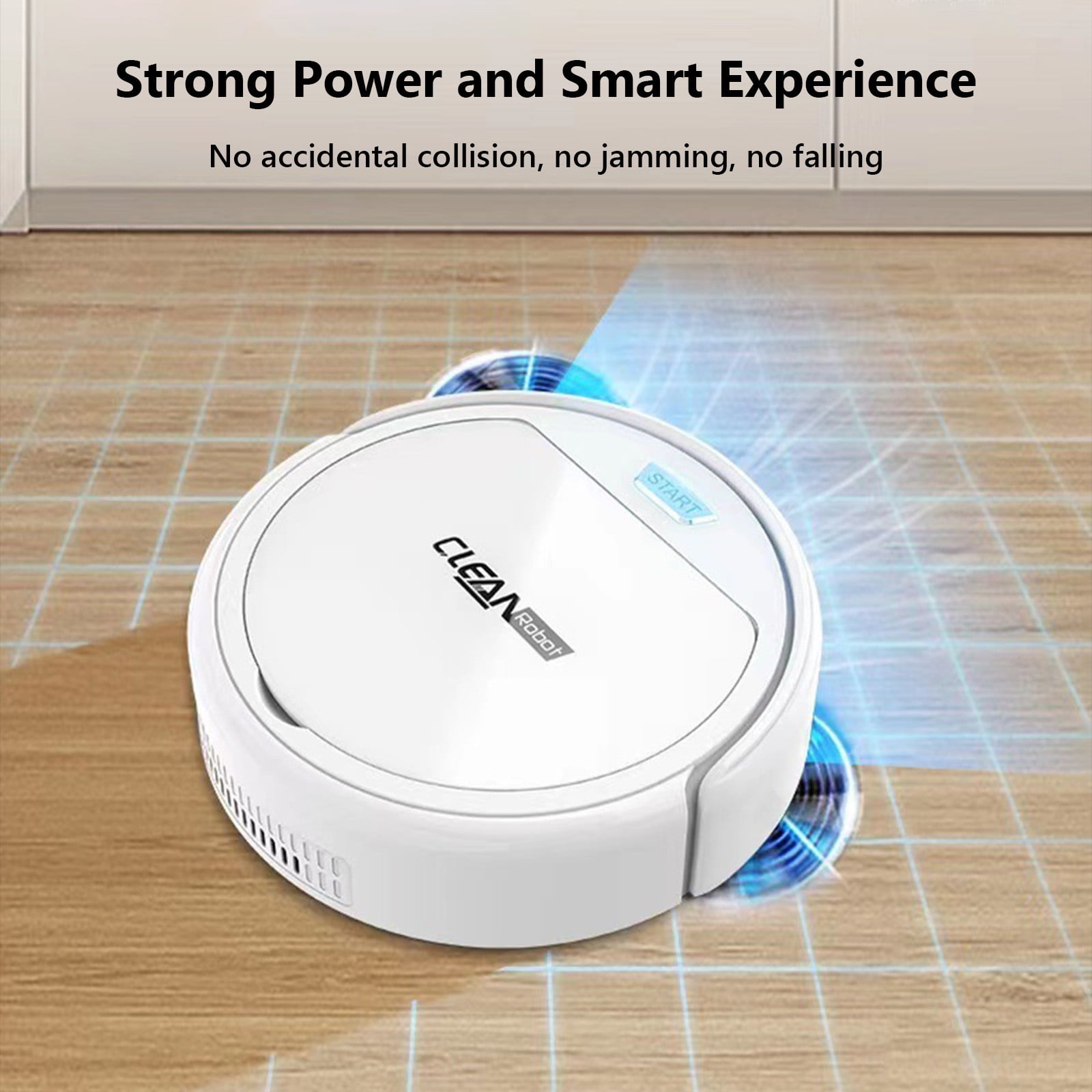 VBVC Robot Vacuum and Mop Combo,3 In 1 Robotic Vacuum Cleaner with Watertank/Dustbin/Brush,Blocked By Hair,Remote/App,Ideal for Hard Floor/Pet