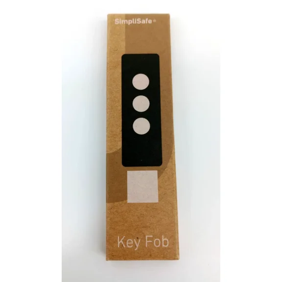 Restored SimpliSafe KeyFob - Arm and Disarm Remotely - Built-in Panic Button - Compatible with SimpliSafe Home Security System (New Gen) - (Refurbished)