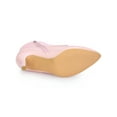 thumbnail image 5 of BLISSFUL STEP Women's Patent Leather Pointed Toe Lace Up Stiletto Heel Ankle Boots Pink 7, 5 of 8