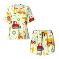 thumbnail image 4 of Picia Heavy Equipment Pajamas Sets for Women Soft Short-Sleeved Pjs with Lounge Shorts Two Piece Sleepwear-4X-Large, 4 of 9