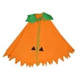 thumbnail image 3 of Capa de calabaza de Halloween, disfraz de , capa de calabaza resistente para fiestas de cumpleaños, bailes de máscaras y festividades de Hallowe Niños, 3 of 8