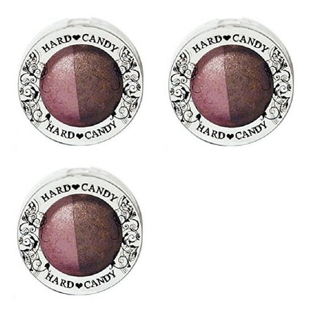 Hard Candy Kal-eye-descope Baked Eyeshadow Duo ROCK N ROLL (Pack of 3) + Yes to Coconuts Moisturizing Single Use