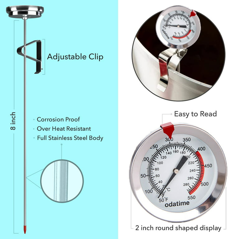 Candy Fry Thermometer with Pot Clip,Candy Thermometer Very