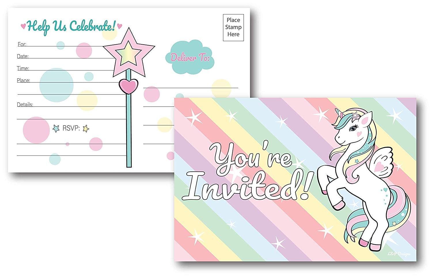unicorn baby shower invitations walmart