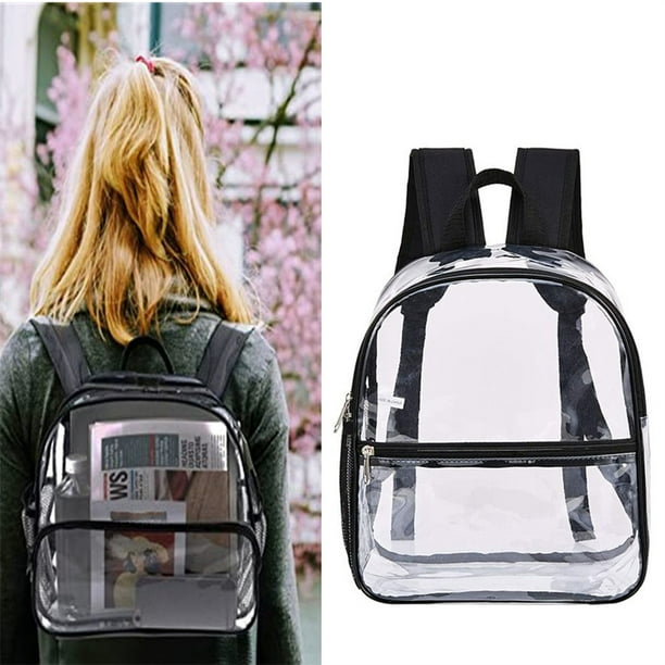 Mini Clear Backpack Stadium Approved 12x12x6 See Through Waterproof