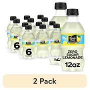 (2 pack) Minute Maid Zero Sugar Lemonade Bottles, 12 fl oz, 6 Pack