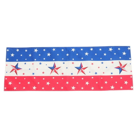 

American Flag Independence Day Table Runner Waterproof and Anti-skid Table Runner