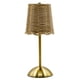 thumbnail image 2 of Lámpara de mesa de ratán dorado para interiores con regulador táctil, LED, portátil, para decoración del hogar., 2 of 8