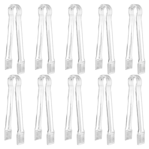 Aparatos de cocina, Accesorios de cocina, Utensilios de cocina, Herramientas de cocina, Pinzas de plástico para servir, Pinzas de plástico desechables, Utensilios de cocina transparentes para servir e