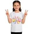 thumbnail image 1 of AWZXDE Hauts pour Filles à Manches Courtes T-Shirt Graphique pour Enfants Jeu Décontracté Thème de Pâques Imprimé Col Rond 1-13 Ans, 1 of 6