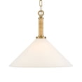 thumbnail image 4 of Lark 84417 Cove 1 Light16" Wide Pendant - Brass, 4 of 6