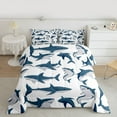 thumbnail image 2 of Feelyou Marine Shark Teen Queen Comforter Set, Sea Animal Bedding Comforter Set, 3pcs, 2 of 8