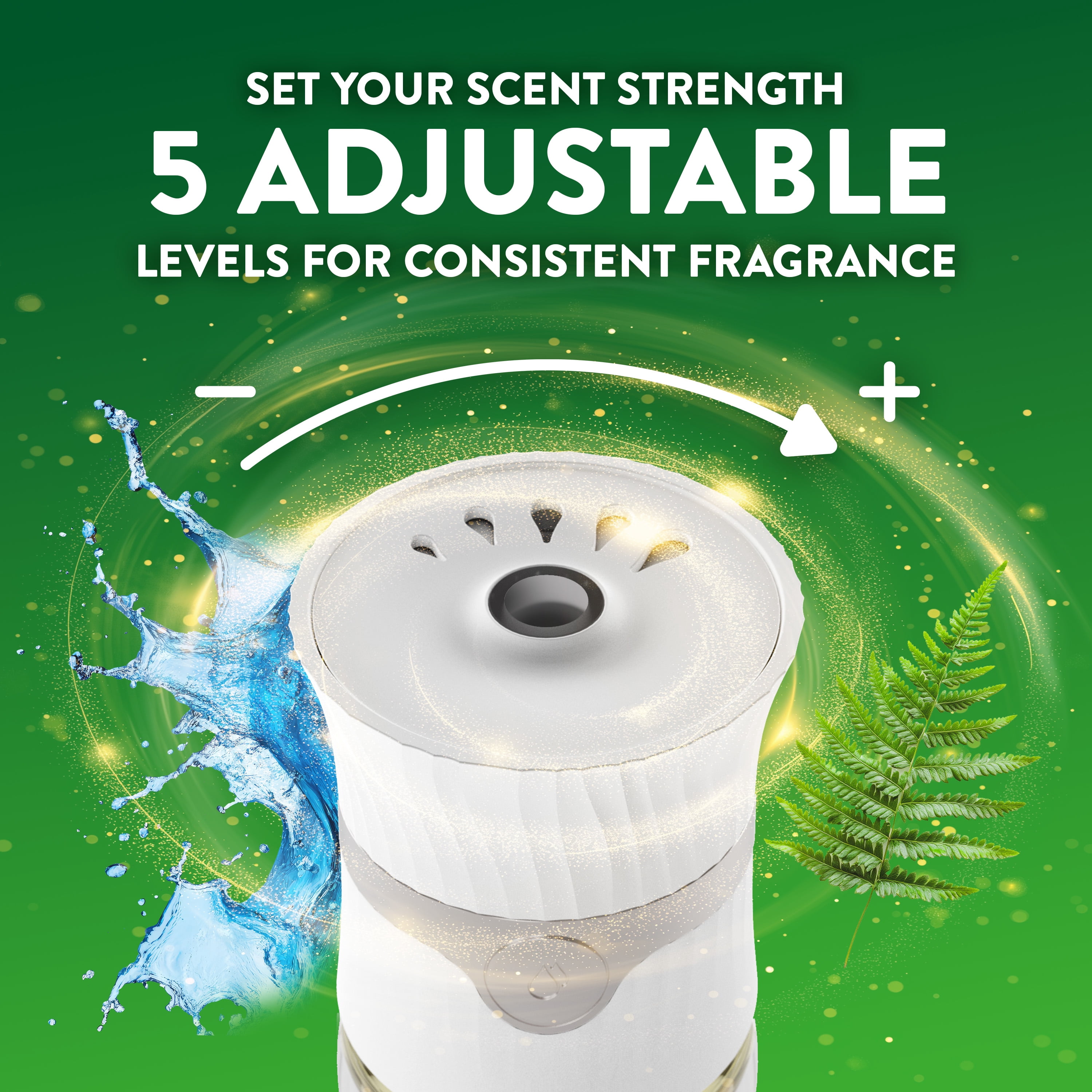 (5 pack) Air Wick Plug-in Scented Oil Warmer Refills, Fresh Waters, 4 Count