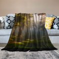 thumbnail image 2 of BCIIG Forest Blanket Garden of Eden Print Flannel Blanket Fantasy  Blankets &amp; Throws Epic Tree Throws Trippy Fariy Plants Throw Blankets Suit for Adult&amp;Kid Bedroom (Forest 0004, ), 2 of 6