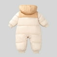 thumbnail image 5 of Baby Girls Snowsuit Zipper Hooded Jumpsuit Romper Warm Clothes for Baby Boy Windproof Jumpsuits Baby Winter Coat 6-12 Months, 5 of 8