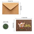 thumbnail image 3 of Ounissouiy 10 piezas de tarjetas impresas de dibujos animados de felicitación en blanco de Navidad con sobres, juego de cumpleaños para adultos, Type2 NO2, 3 of 6