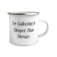 thumbnail image 2 of Toy Collecting is Cheaper Than Therapy. Toy Collecting 12oz Camper Mug, Inspire Toy Collecting Gifts, For Men Women, 2 of 2